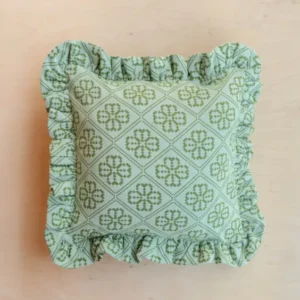 Cotton Cushion Cover in Blue Floral