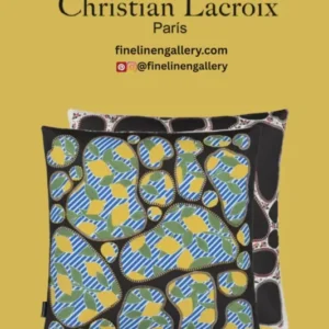 Lemon Pebbles Citron Decorative Pillow - Palais Royal Linen Gallery