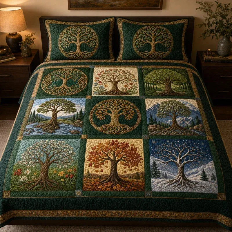 Chronicle Timber Bamboo Quilt Bedding Set