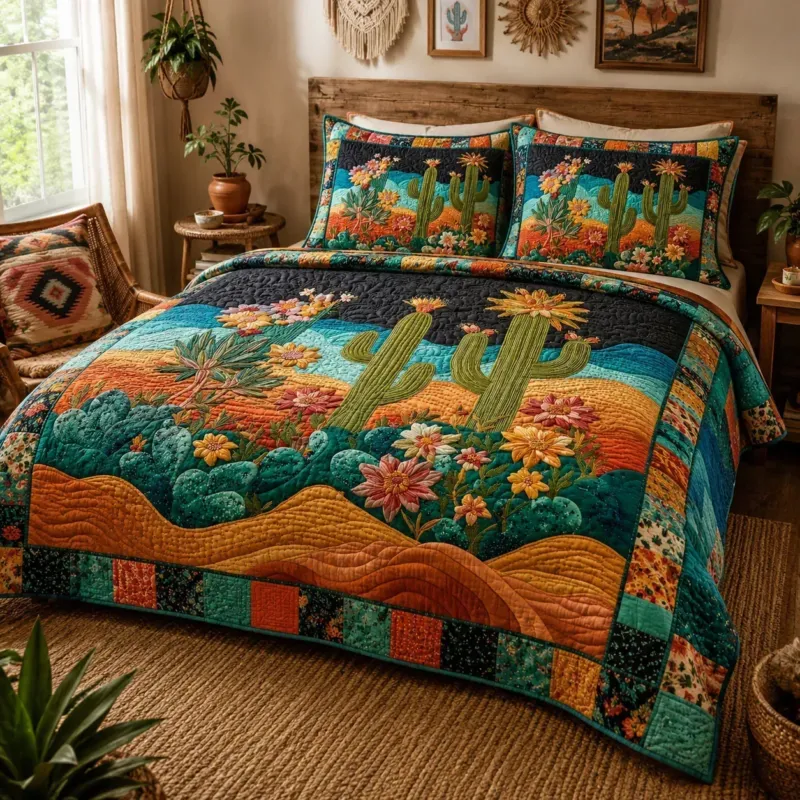 Desert Spirit Bamboo Quilt Bedding Set
