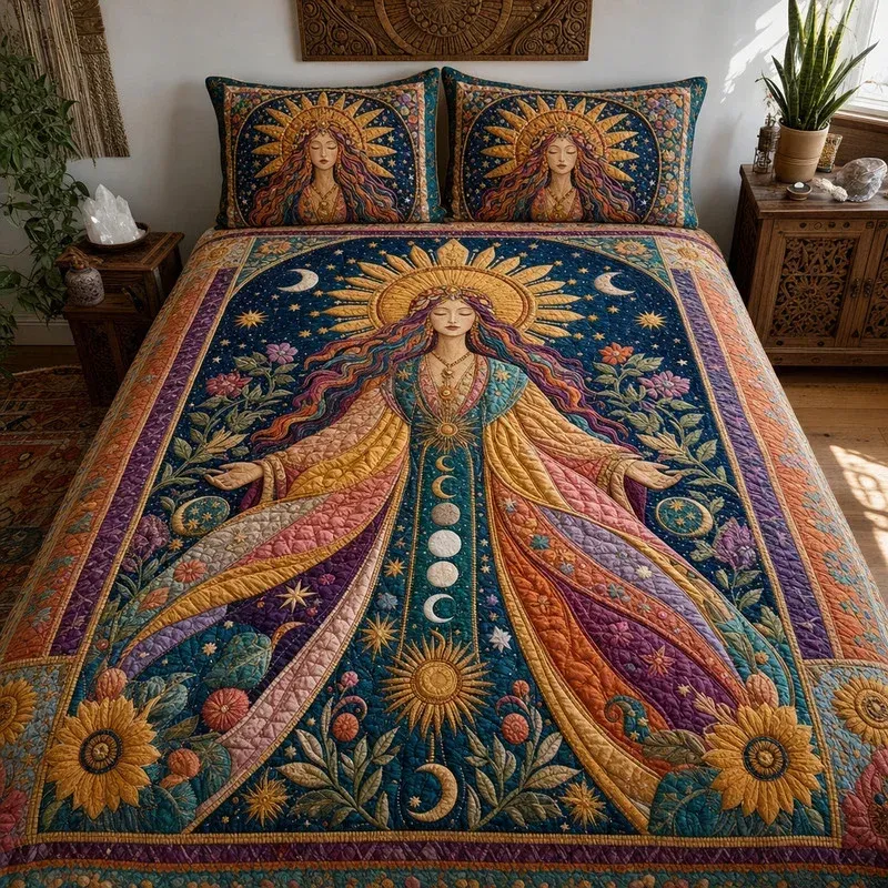 Divine Blessing Bamboo Quilt Bedding Set