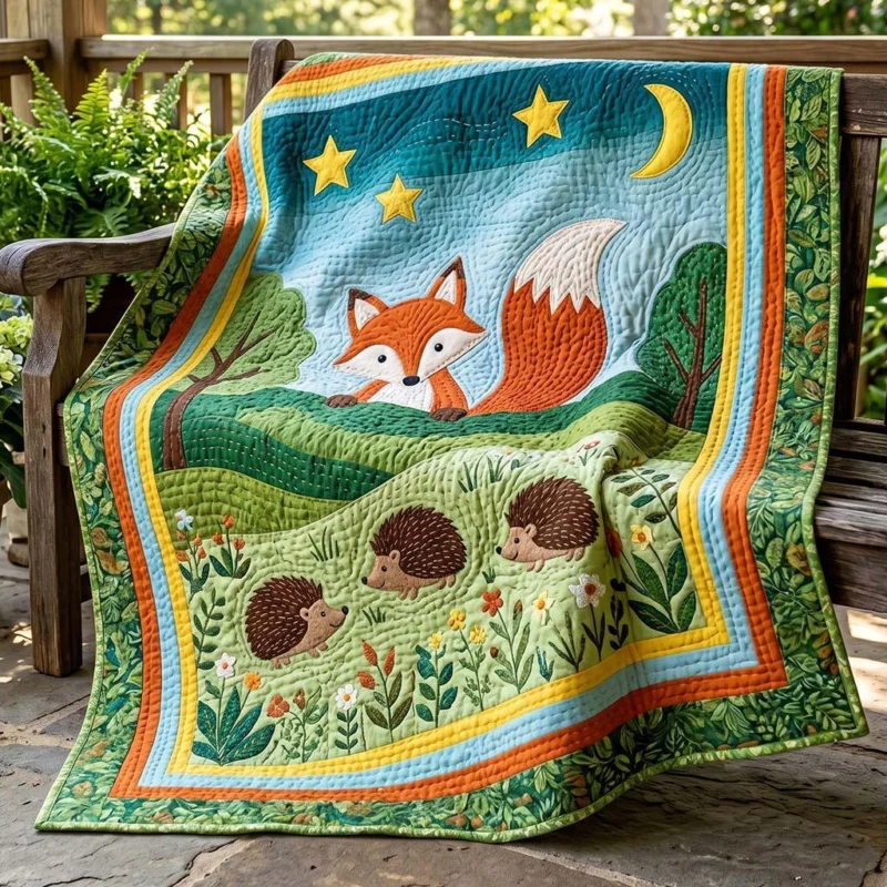 Fox Meadow Bamboo Quilt Blanket