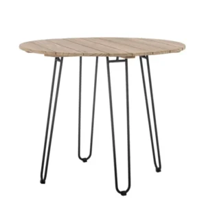 Garten-Esstisch Tavon – FSC®-Teakholz mit Metallgestell