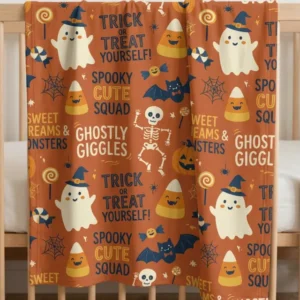 Ghostly Giggle Squad Bamboo Blanket