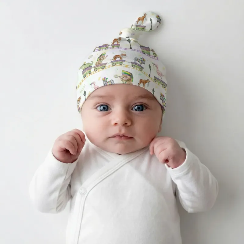 Mardi Gras Jungle Krewe Bamboo Knotted Hat