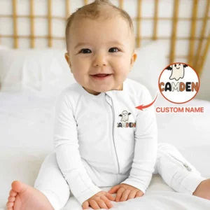 Personalized One Spooky Dude Bamboo Convertible Zippy