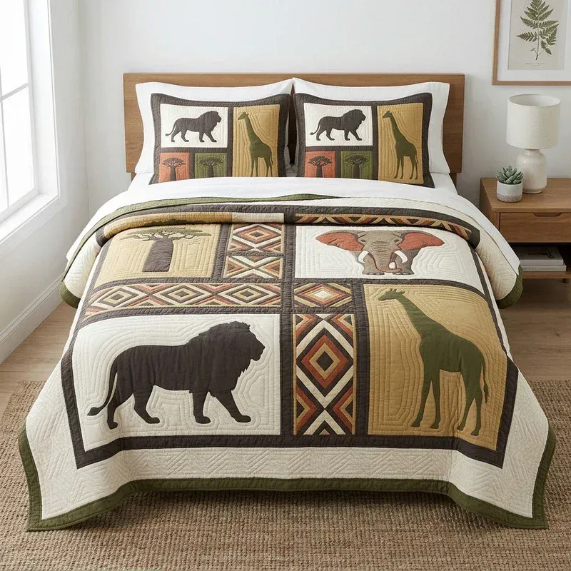 Modern Heritage Bamboo Quilt Bedding Set