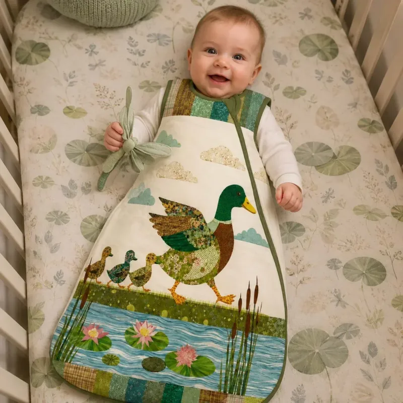 Mother Duck Parade Bamboo Sleep Bag