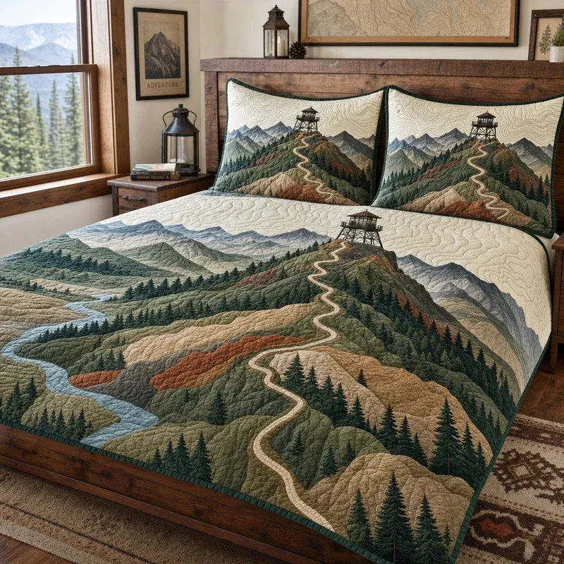 Mountain Road Bamboo Quilt Bedding Set