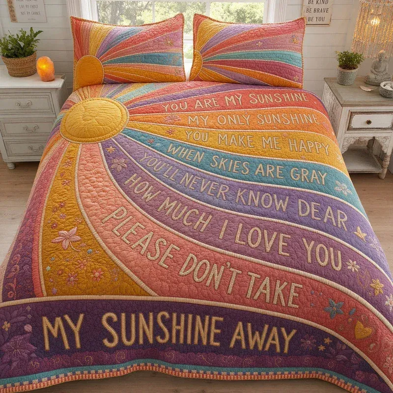 My Little Sunshine Bamboo Quilt Bedding Set