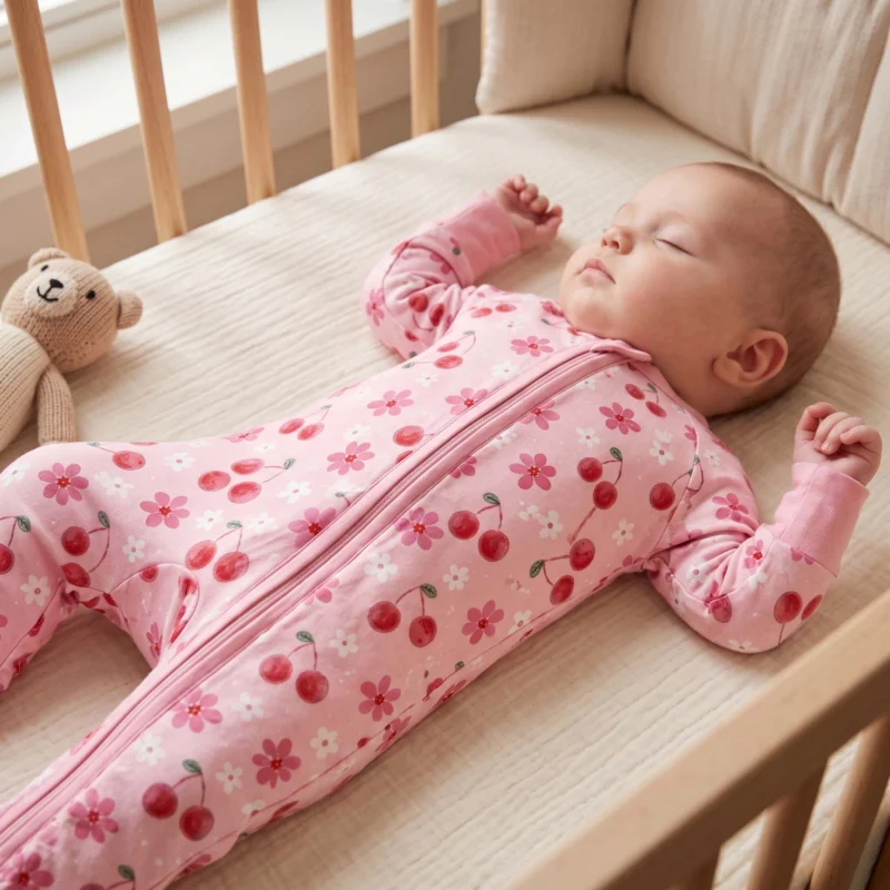 Peaceful Flower Garden Bamboo Convertible Zippy