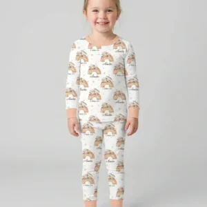 Chosen As His Own Custom Name Bamboo Two Piece Long Sleeve Pajama Set