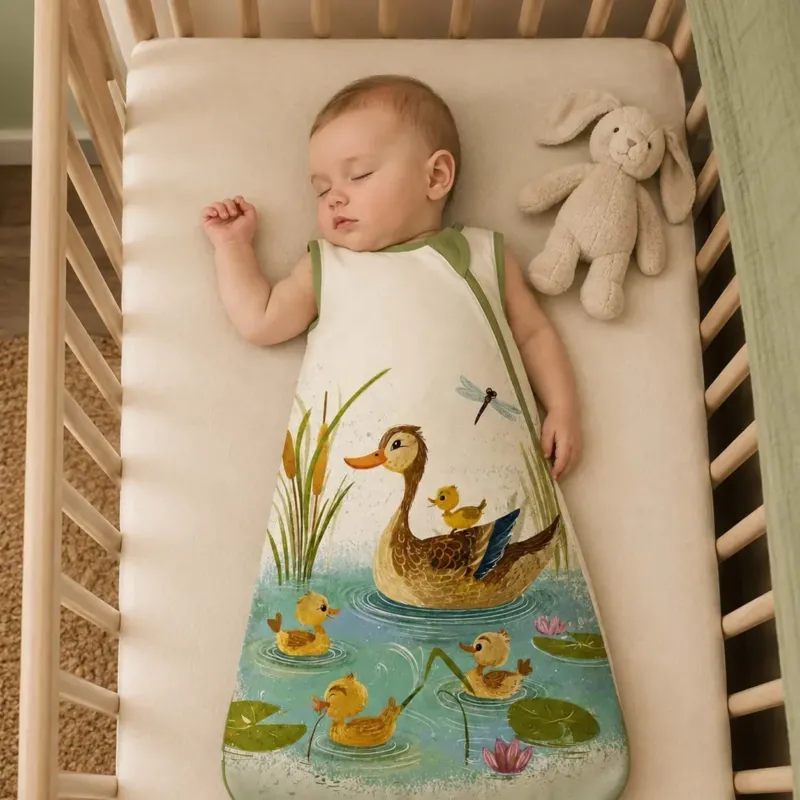 Pond Duck Family Bamboo Sleep Bag