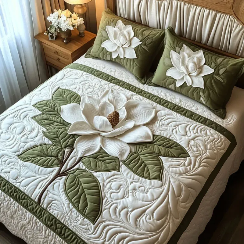 Pure Flora Bamboo Quilt Bedding Set
