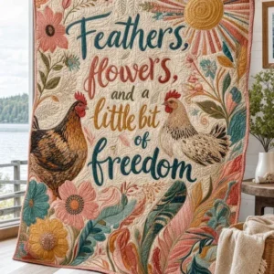 Roaming Feathers Bamboo Quilt Blanket