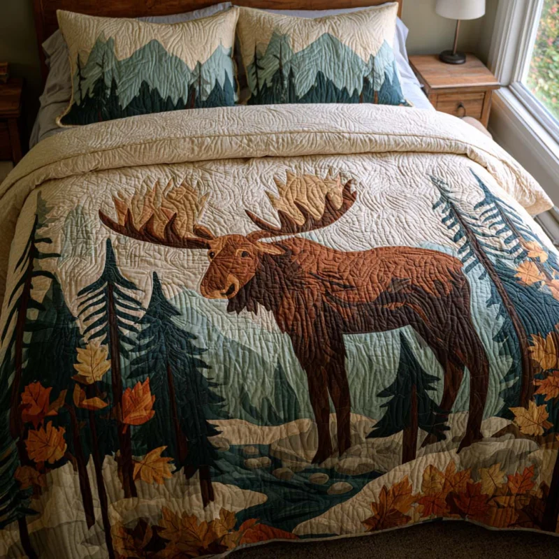 Rustic Adventure Bamboo Quilt Bedding Set