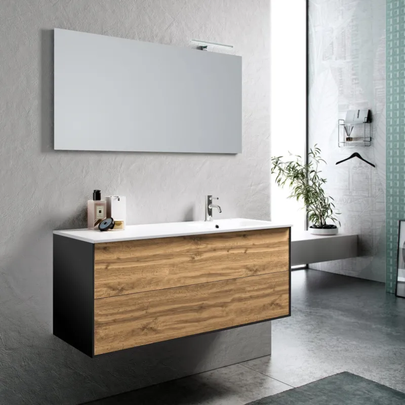 Composizione vasca DX 4 pezzi AGO quercia