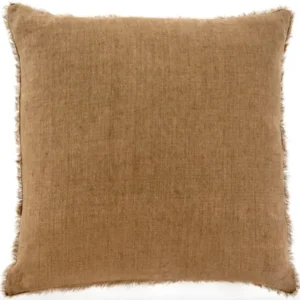 Lina Linen Cushion 24"x24" Shade Hazelnut