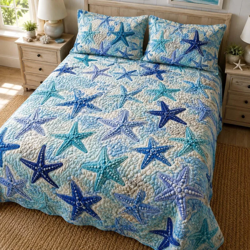 Sea Dreams Bamboo Quilt Bedding Set