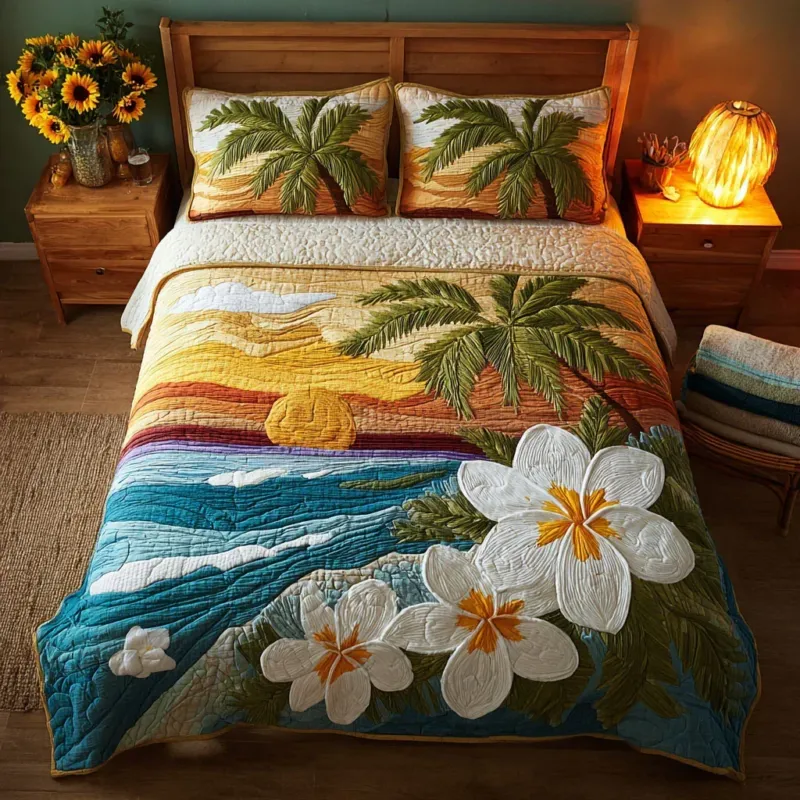Sea Haven Bamboo Quilt Bedding Set