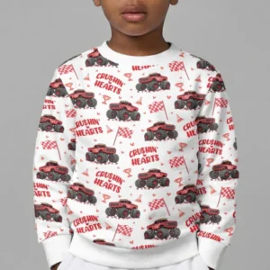Crushin Hearts Bamboo Crewneck Sweatshirt