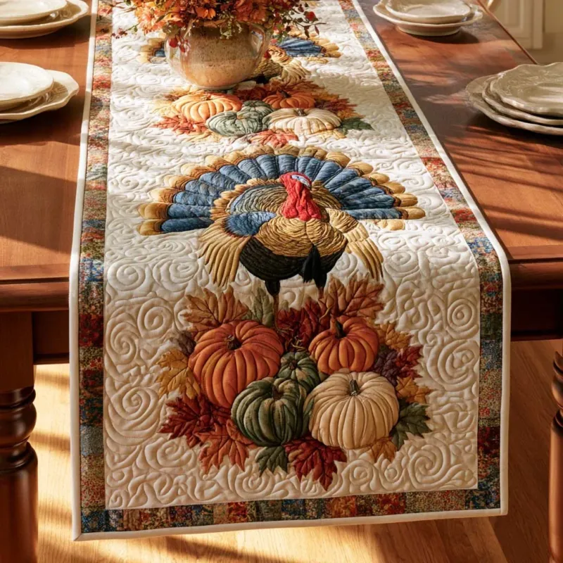 Thanksgiving Cozy Moments Quilt Table Runner
