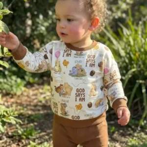 God Says I Am Little Blessings Bamboo Crewneck Sweatshirt