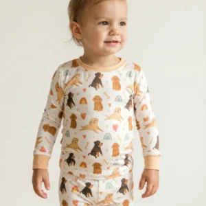Brown Dogs Bamboo Two Piece Pajama Set