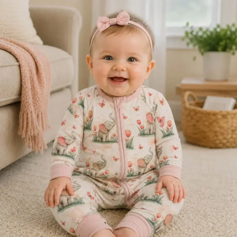 Tulip Elephant Garden Bamboo Convertible Zippy