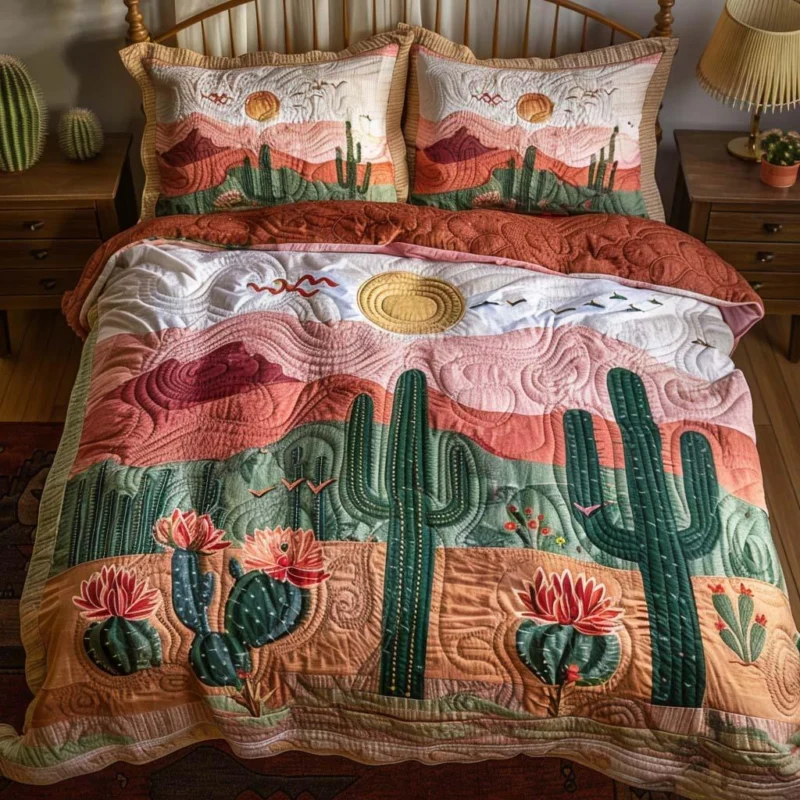 Warm Desert Spirit Bamboo Quilt Bedding Set