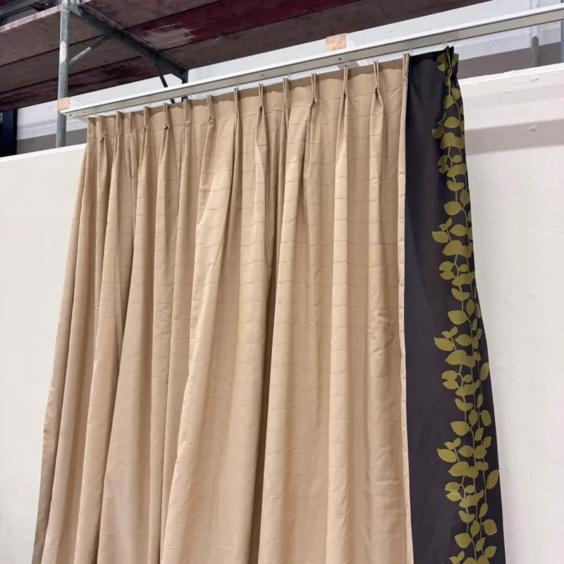 Gardine Beige Floral 230x245 Verdunkler Vorhang Gebraucht