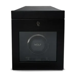 Wolf - Uhrenbeweger british racing single watch winder with storage black-Uhrenbeweger-Wolf 1834-TOJU Interior