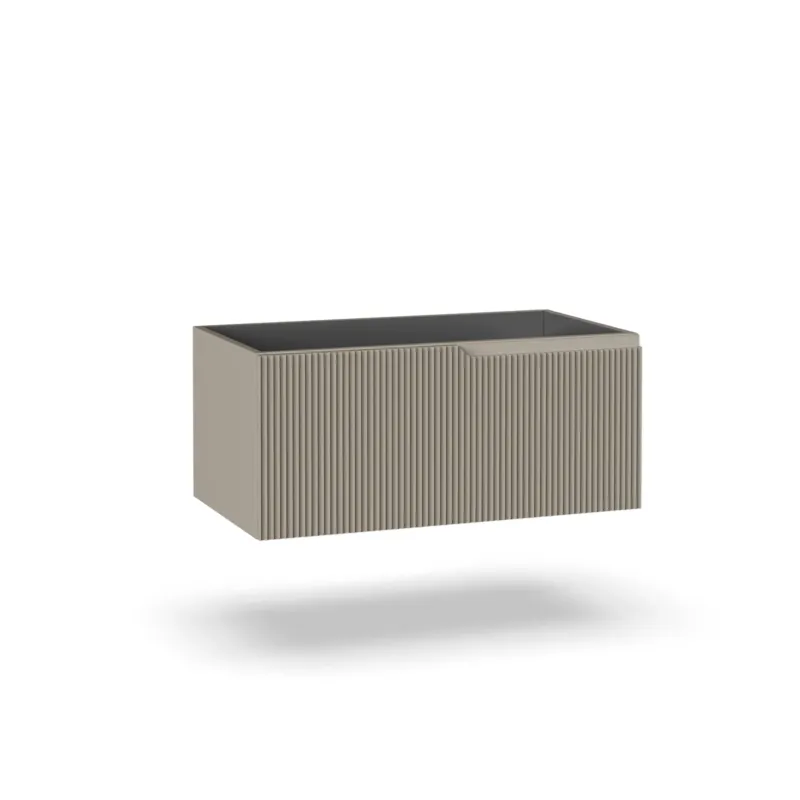 Base portalavabo 1 cestone ZIP tortora
