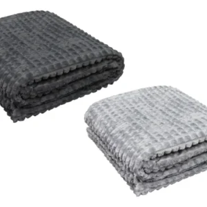 Wohndecke » Kuscheldecke » Decke Flanell in Waffeloptik » Tagesdecke 150x200cm