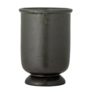 Blumentopf Dorson – schwarzes Steingut