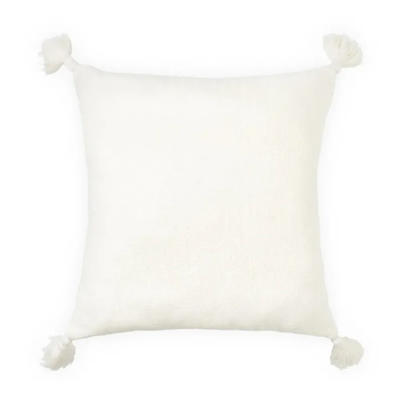 CAM CAM - Coussin À Chevrons - Blanc Cassé
