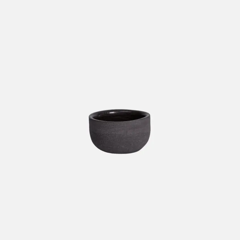 KUMO Espressotasse Grau Schwarz handgemachte Keramik Mura Mura für Espresso