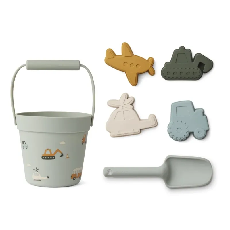 LIEWOOD - Ensemble de Plage Dante - Vehicles / Dove Blue