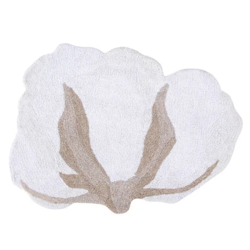LORENA CANALS - Tapis Lavable Fleur De Coton 120 X 130 Cm