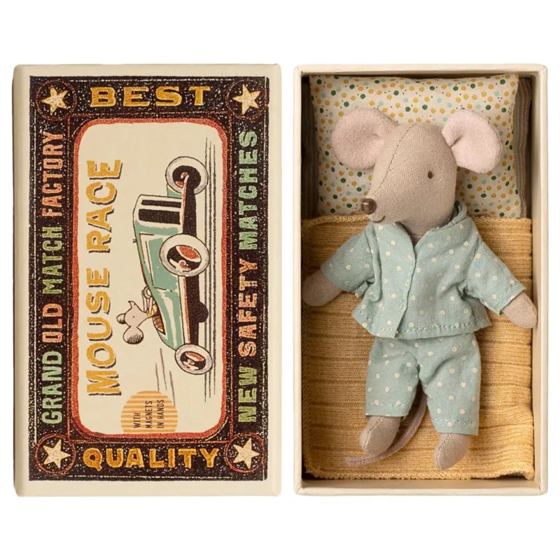 MAILEG - Petit Frère Souris Dans Sa Boîte Assortie
