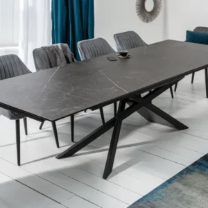 EUPHORIA Ausziehbarer Esstisch 180-220-260cm Graphit Keramik made in Italy