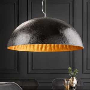 GLOW Elegante Design Hängeleuchte 70cm schwarz gold Hängelampe
