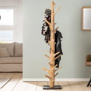 TREE NATURE Massiver Garderobenständer 170cm natur Holz Kleiderständer