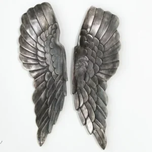 Riesige Wanddekoration FALLEN ANGEL 65cm Engelsflügel im asymmetrischen Design