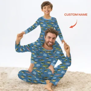 Catch Ya Later Matching Daddy & Me Bamboo Men's Pajama Set