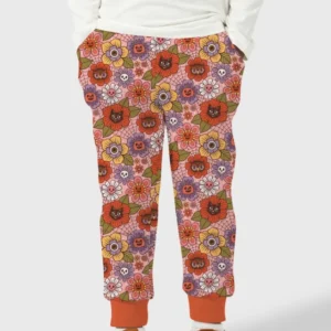 70s Halloween Floral Bamboo Jogger