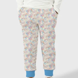 Pastel Halloween Jack O Lanterns Bamboo Jogger