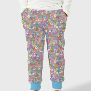 Doodle Characters Pastel Bamboo Jogger