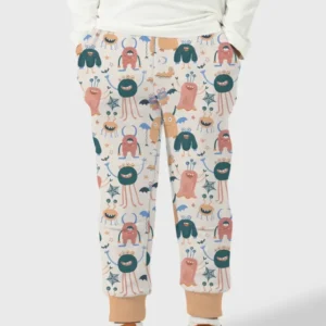 Monsters Fun Pastels Hand Painted Cute Bamboo Jogger