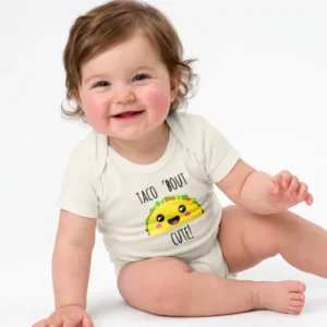 Taco 'Bout Cute Funny Taco Baby Bamboo Bodysuit